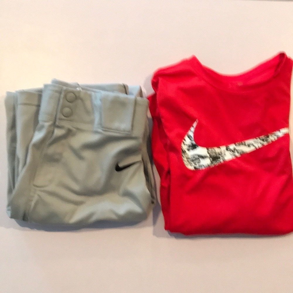 Nike baseball pants and Nike Dri-Fit LS shirt
